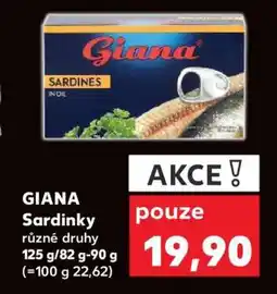 Kaufland Giana Sardinky nabídka
