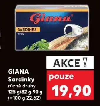 Kaufland Giana Sardinky nabídka