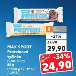 MAX SPORT Proteinová tyčinka