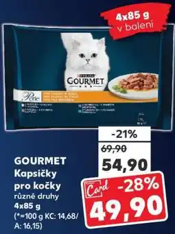Kaufland GOURMET Kapsičky pro kočky nabídka