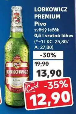 Kaufland LOBKOWICZ PREMIUM Pivo nabídka