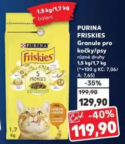 Kaufland PURINA FRISKIES Granule pro kočky/psy nabídka