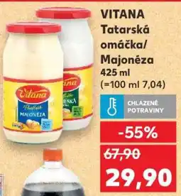 Kaufland VITANA TATARSKÁ OMÁČKA / MAJONÉZA nabídka