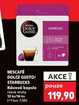 Kaufland NESCAFÉ DOLCE GUSTO/STARBUCKS Kávové kapsle nabídka