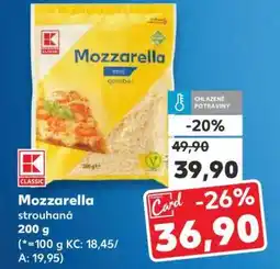 Kaufland Mozzarella strouhaná 200 g nabídka