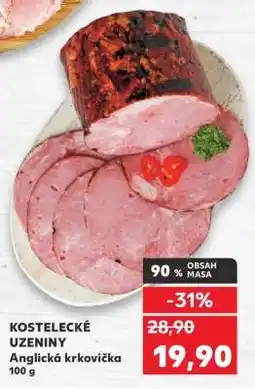 Kaufland Kostelecké uzeniny Anglická krkovička nabídka