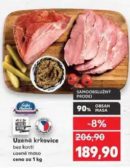 Kaufland Uzená krkovice bez kosti nabídka