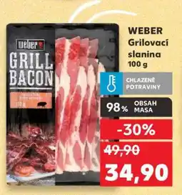 Kaufland WEBER Grilovací slanina 100 g nabídka