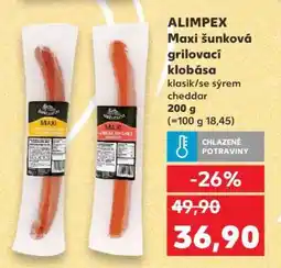Kaufland ALIMPEX Maxi šunková grilovací klobása nabídka