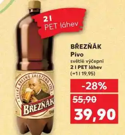 Kaufland BŘEZŇÁK Pivo nabídka