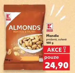 Kaufland Mandle pražené, solené 100 g nabídka