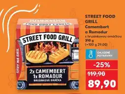 Kaufland STREET FOOD GRILL Camembert a Romadur nabídka