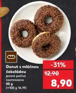 Kaufland Donut s mléčnou čokoládou nabídka