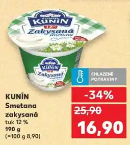 Kaufland KUNÍN Smetana zakysaná nabídka