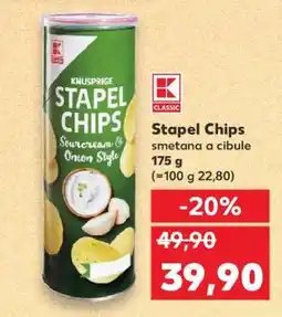 Kaufland Stapel Chips smetana a cibule nabídka