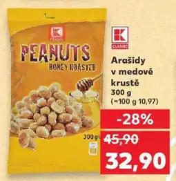 Kaufland Arašidy v medové krustě nabídka