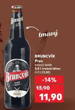 Kaufland BRUNCVÍK Pivo nabídka