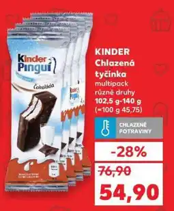 Kaufland KINDER Chlazená tyčinka nabídka