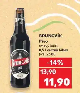 Kaufland BRUNCVÍK Pivo nabídka