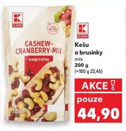 Kaufland Kešu a brusinky mix nabídka