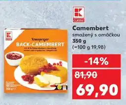 Kaufland Camembert smažený s omáčkou nabídka