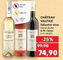 Kaufland CHÂTEAU VALTICE Jakostní víno nabídka