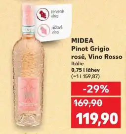 Kaufland MIDEA Pinot Grigio rosé, Vino Rosso nabídka
