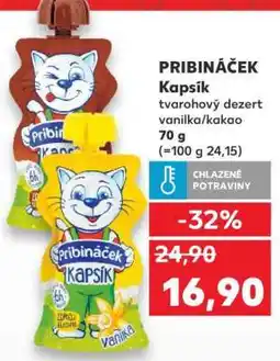 Kaufland Pribináček kapsík nabídka