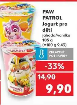 Kaufland PAW PATROL Jogurt pro děti nabídka