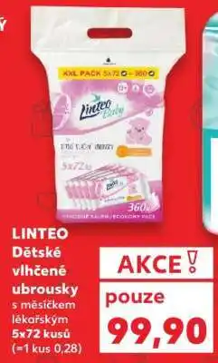 Kaufland Linteo dětské vlhčené ubrousky nabídka