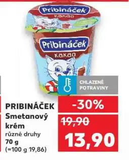 Kaufland PRIBINÁČEK smetanový krém nabídka