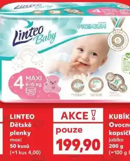 Kaufland LINTEO Dětské plenky maxi nabídka