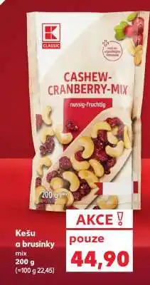 Kaufland Kešu a brusinky mix nabídka