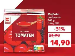 Kaufland RAJČATA PASÍROVANÁ nabídka