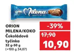 Kaufland ORION MILENA/KOKO Čokoládová tyčinka nabídka