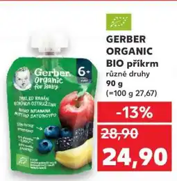 Kaufland GERBER ORGANIC Bio příkrm nabídka