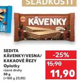 Kaufland SEDITA KÁVENKY/VESNA/ KAKAOVÉ ŘEZY nabídka