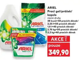Kaufland ARIEL Prací gel/prášek/ kapsle nabídka