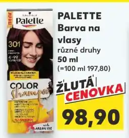 Kaufland Palette Barva na vlasy nabídka
