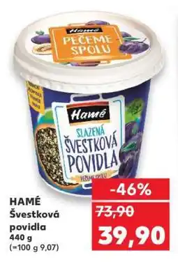 Kaufland HAMÉ Švestková povidla nabídka