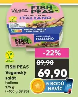 Kaufland FISH PEAS Veganský salát Italiano nabídka