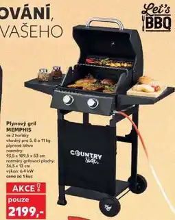 Kaufland Plynový gril Memphis nabídka