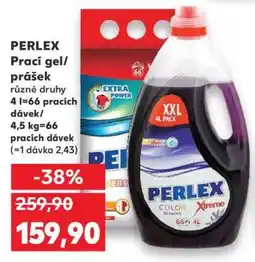 Kaufland PERLEX Prací gel/prášek nabídka