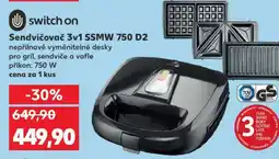 Kaufland Sendvičovač 3v1 SSMW 750 D2 nabídka