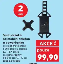 Kaufland Sada držáků na mobilní telefon a powerbanku nabídka