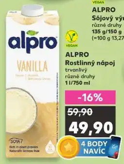 Kaufland Alpro rostlinný nápoj nabídka