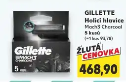 Kaufland GILLETTE Holicí hlavice Mach3 Charcoal nabídka