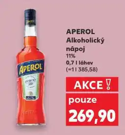 Kaufland APEROL Alkoholický nápoj nabídka