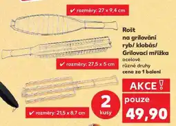 Kaufland Rošt na grilování ryb/klobás/Grilovací mřížka nabídka