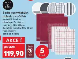 Kaufland Sada kuchyňských utěrek a ručníků nabídka